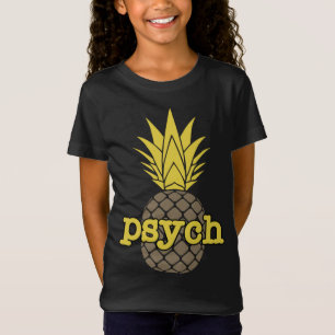 Camiseta Gráfica divertida de Psych Pineapple Fruit Brown