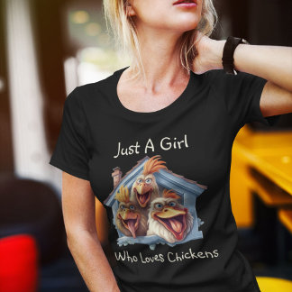 Camiseta Gráfica divertida de "Sólo un Chica que ama a los 