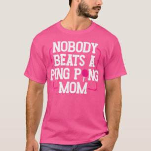 Camiseta Gráfica divertida de tenis de mesa para mujeres