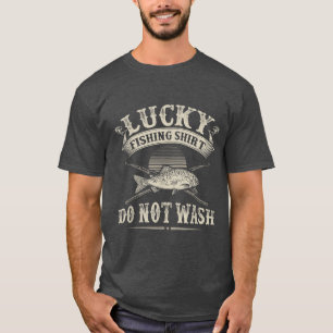 Camiseta Gráfica divertida de trucha con suerte para mujere