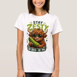 Camiseta gráfica divertida de vaca de las Highland