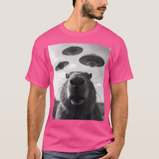 Camiseta Gráfica divertida de vestuario Raro Cute Capibara 