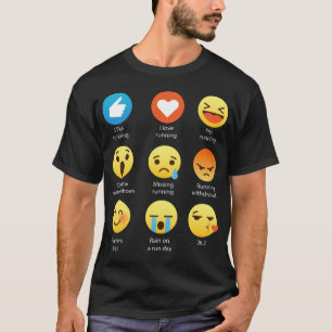 Camiseta gráfica divertida del Emoticon de la