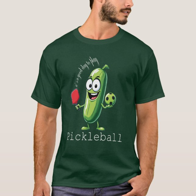 Camiseta Gráfica divertida del pepino de bolas (Anverso)