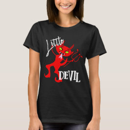 Camiseta Gráfica divertida del pequeño diablo rojo