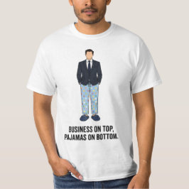 Camiseta gráfica divertida "Negocios arriba" para 