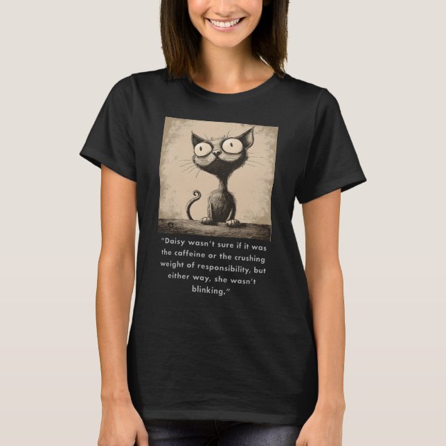 Camiseta Gráfica divertida para gato #3 (Anverso)
