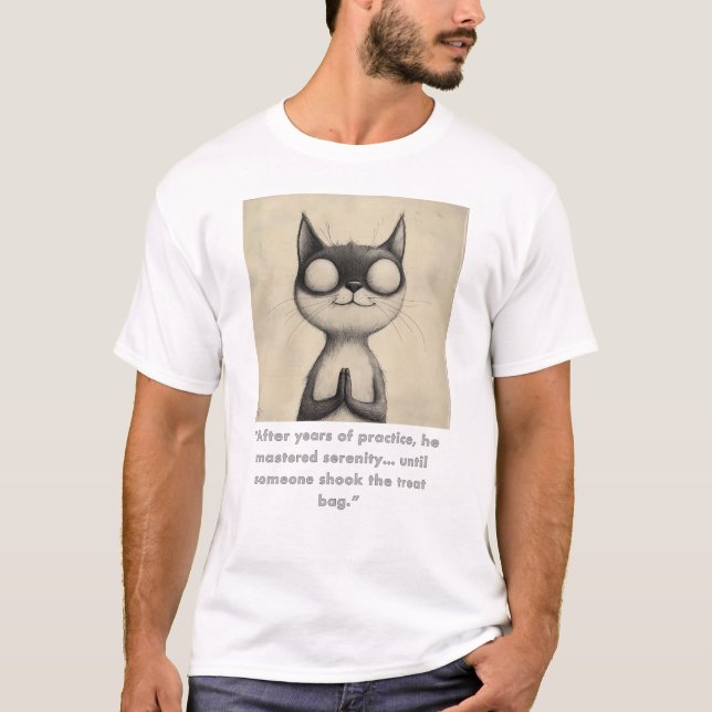 Camiseta Gráfica divertida para gatos #1 (Anverso)