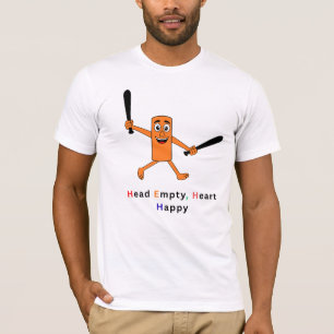 Camiseta gráfica divertida para hombres 'Cabeza va