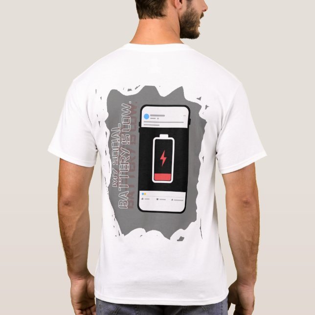 Camiseta Gráfica Divertida para Introvertidos (Reverso)