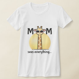 Camiseta gráfica divertida para mamá jirafa