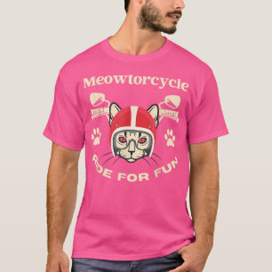 Camiseta Gráfica divertida para motocicleta para gato Racer