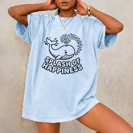 Camiseta gráfica divertida para niños - Ballena de