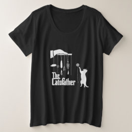 Camiseta gráfica divertida parodia de gato de la m