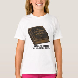Camiseta gráfica divertida, segura e incorrecta co