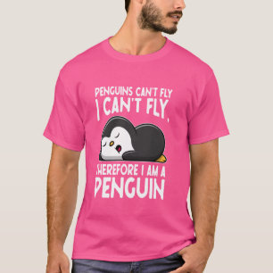 Camiseta Gráfica divertida y linda pingüina y amante del pi