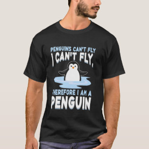 Camiseta Gráfica divertida y linda pingüina y amante del pi