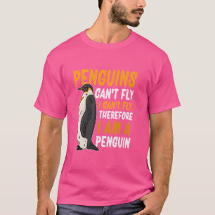 Camiseta Gráfica divertida y linda pingüina y amante del pi
