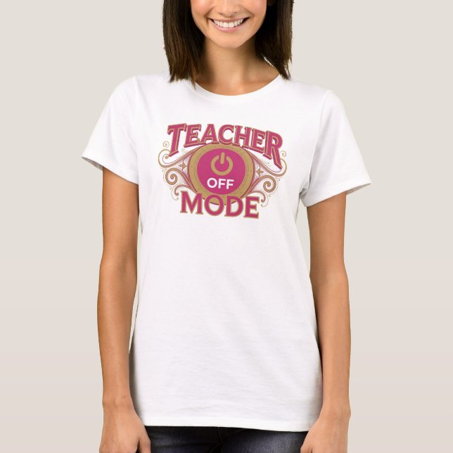 Camiseta gráfica Dynamic Red TEACH MODE OFF (Anverso)