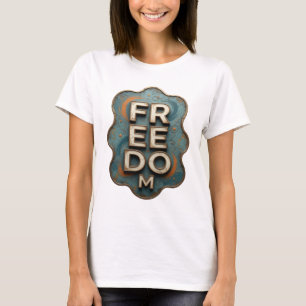 Camiseta gráfica Edgy Gold FREEDOM