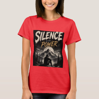 Camiseta Gráfica El Silencio Es Mi Poder