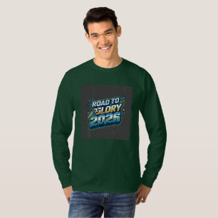 Camiseta gráfica elegante de manga larga