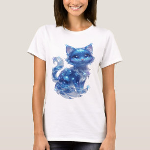 Camiseta gráfica elegante de plata ESTRELLAS AZULE