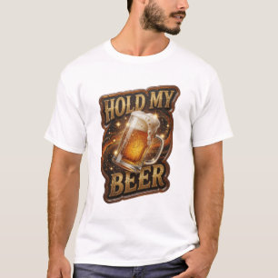 Camiseta gráfica elegante HOLD MY BEER