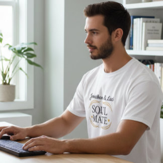 Camiseta gráfica elegante personalizada para hombr