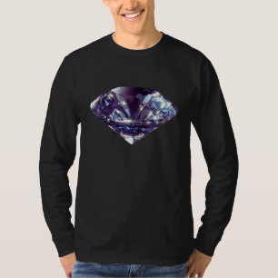 Camiseta Gráfica en forma de diamante Guay Jewelry Sparkle