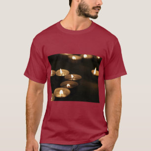 Camiseta gráfica estética de brillo de vela acoged