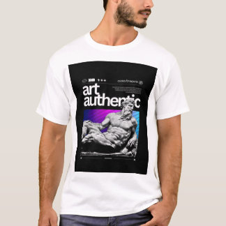 Camiseta gráfica estética moderna de hombre Synthw