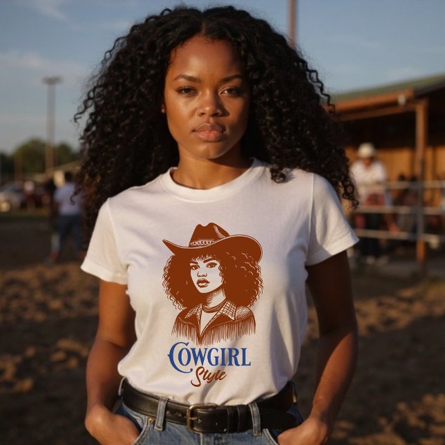 Camiseta Gráfica estética occidental de moda estilo Cowgirl (Trendy Cowgirl Style Western Aesthetic Graphic T-Shirt)