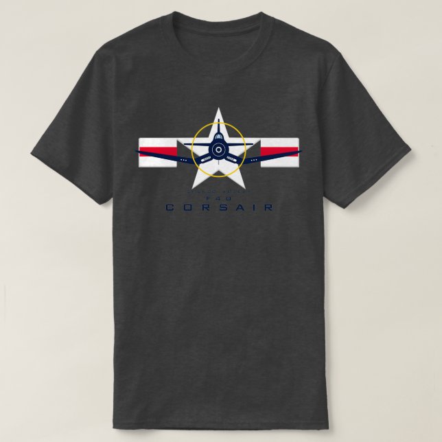 Camiseta Gráfica F4U Corsair Warbird1  (Diseño del anverso)