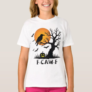 Camiseta Gráfica F-Caw-F para el arte de Halloween y el ama