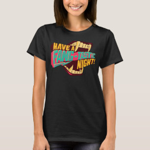 Camiseta Gráfica Fangtastic Retro Halloween para hombres mu