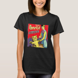 Camiseta Gráfica felina estilo retro estilo vintage Kitty K