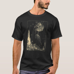 Camiseta Gráfica femenina de Cottagecore