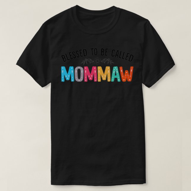 Camiseta Gráfica femenina florida Día de la Madre bendecida (Diseño del anverso)