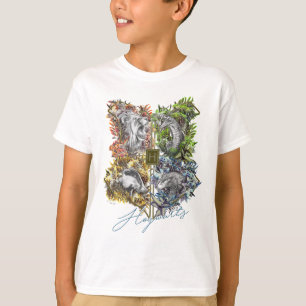 Camiseta Gráfica floral de la insignia HOGWARTS™