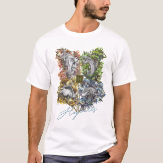 Camiseta Gráfica floral de la insignia HOGWARTS™
