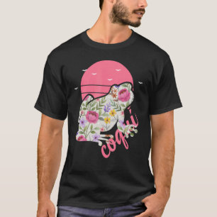 Camiseta Gráfica floral de rana coqui de Puerto Rico