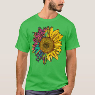 Camiseta Gráfica floral divertida para hombres y mujeres Ca
