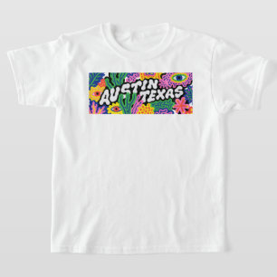 Camiseta gráfica floral extraña de Austin Texas