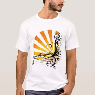 Camiseta gráfica floral soleada de New Hampshire