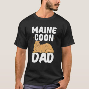 Camiseta Gráfica Funny Maine Coon Lover Para Dads Y Men Ca