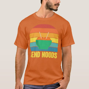 Camiseta Gráfica Funny S Send Noods Ramen Noodle Lover139
