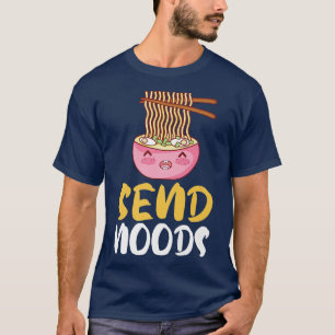 Camiseta Gráfica Funny S Send Noods Ramen Noodle Lover141