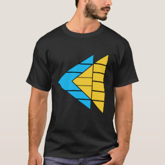 Camiseta gráfica geométrica de flecha moderna