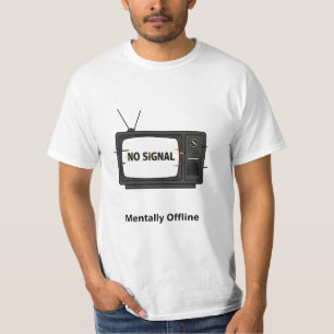 Camiseta gráfica Glitch de Retro TV "Mentalmente d
